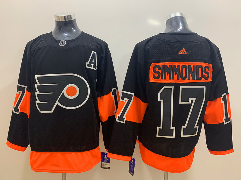 Men's Philadelphia Flyers Wayne Simmonds #17 Black Jersey